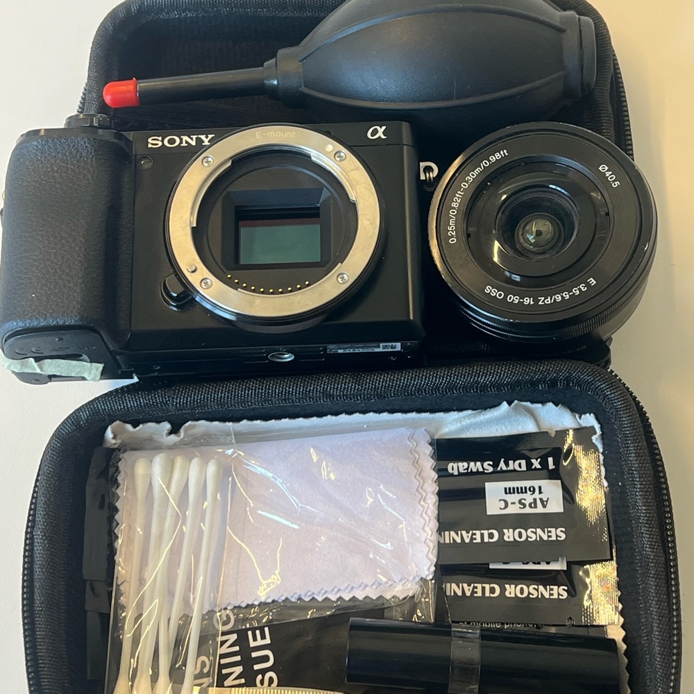Sony Alpha Black Camera Set with Accessories